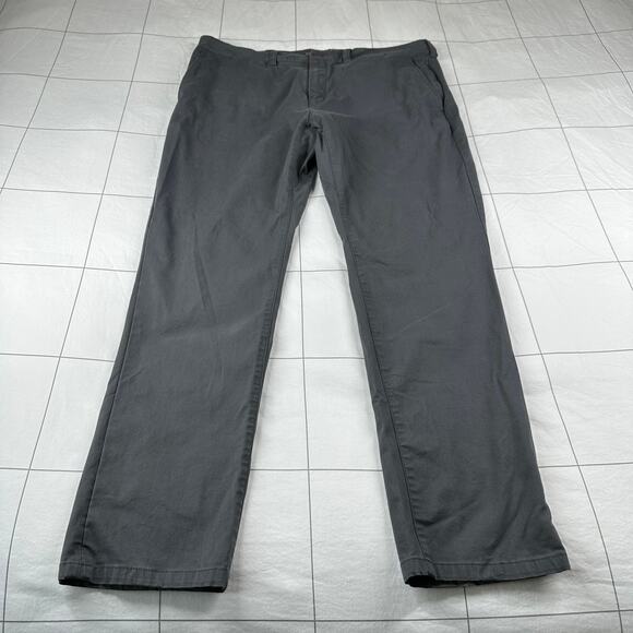 Mack Weldon Pants Mens 35/36 Asphalt Gray Maverick Tech Chino Stretch Modern - Picture 1 of 8